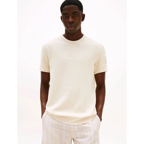 Tommy Hilfiger Ανδρική κοντομάνικη μπλούζα Slim Waffle Script Tee